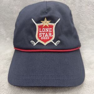 Lone Star Beer Snapback Hat Black Logo Embroidered Golf Texas Brewery